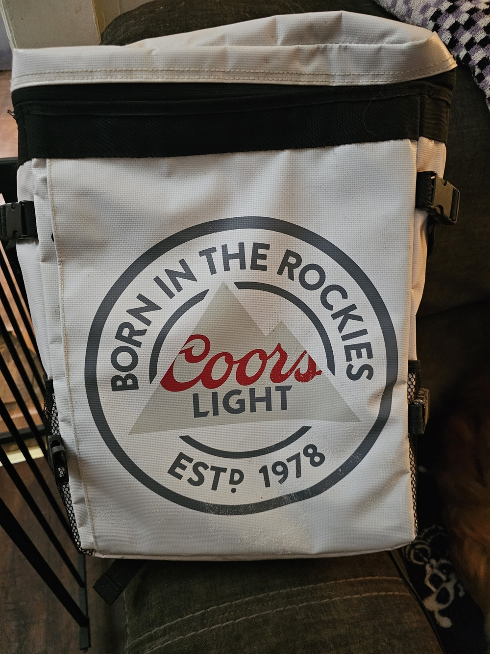 Coors Light White & Black Insulated Cooler Bag